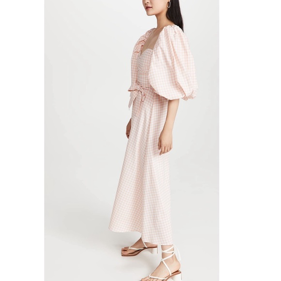 SUNDRESS Peach Gingham Dress - Picture 3 of 7